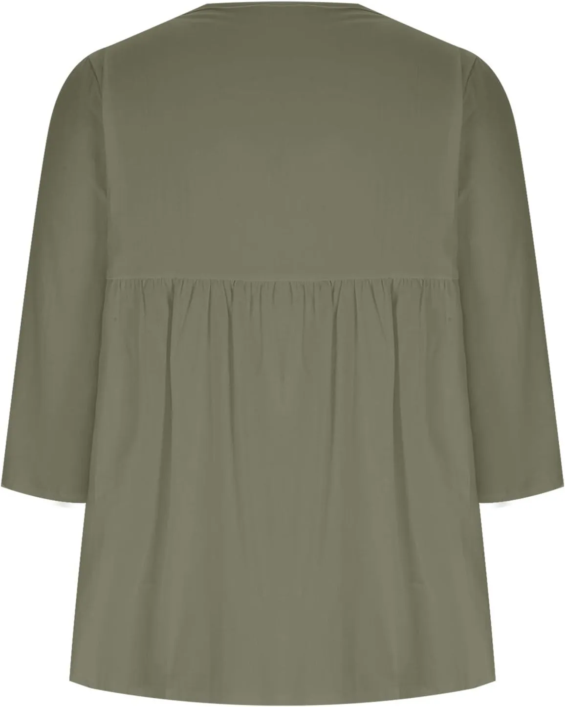 2025 Womens Linen 3/4 Sleeve Blouse Crew Neck Summer Casual Tops Loose Fit Flowy Tunics Tees Dressy Peasant Shirts