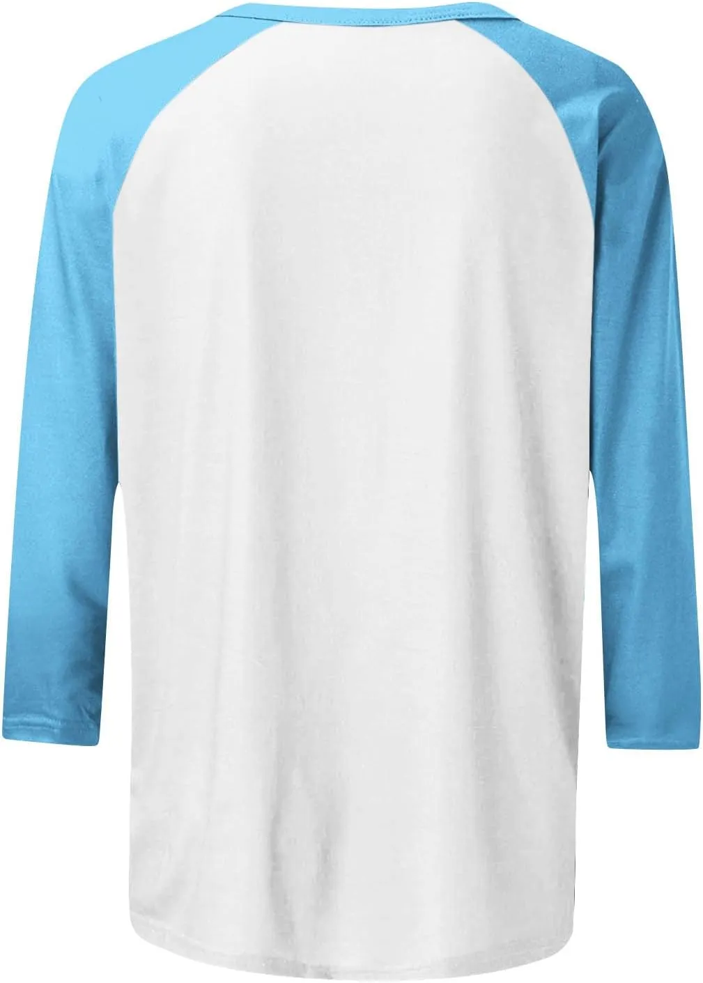3/4 Length Sleeve Womens Baseball Jersey Tops Green and White Raglan Tshirt Three Quarter Sleeve Casual Style Tees