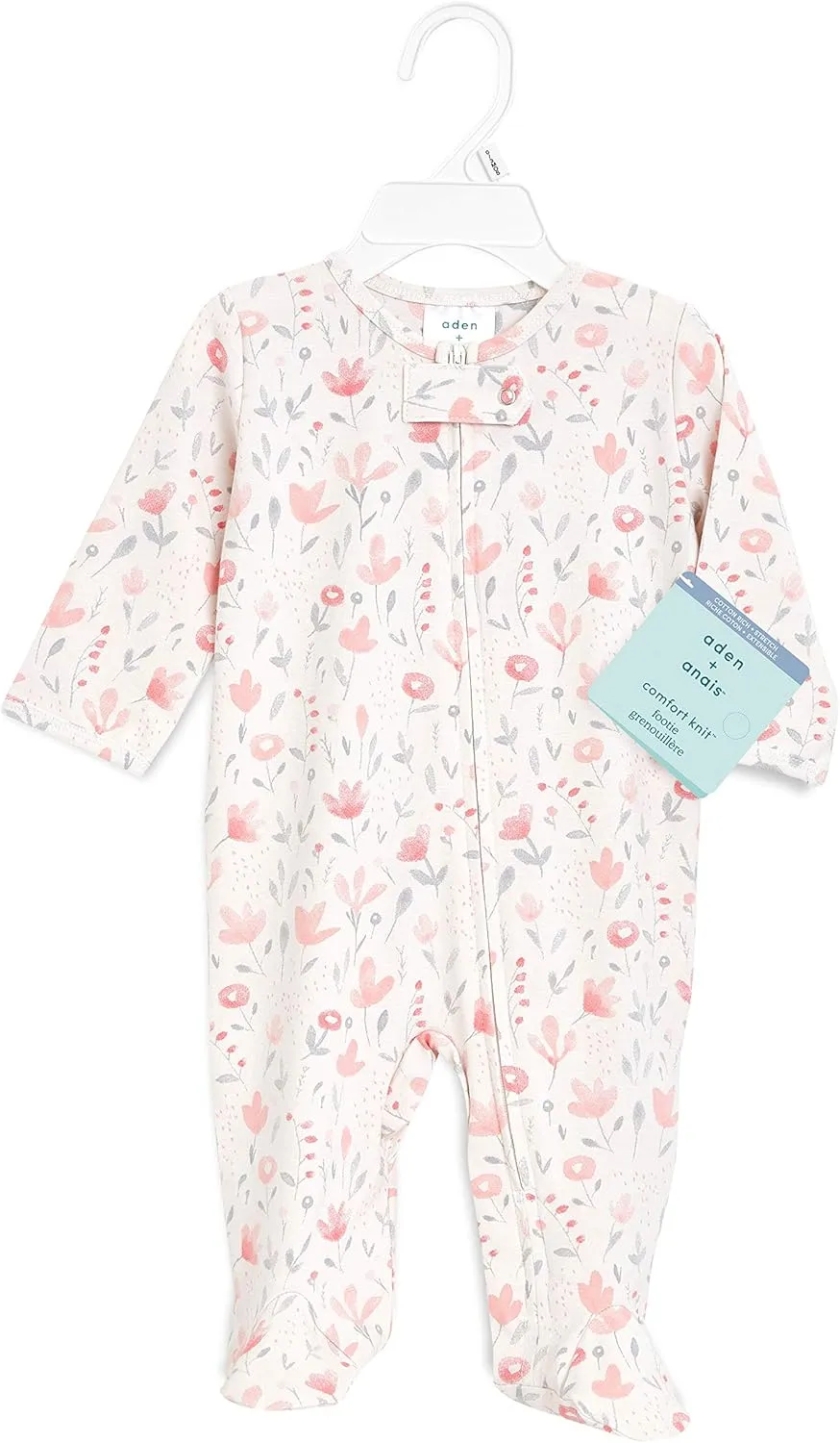 aden   anais Comfort Knit Footie One Piece – Onesie Footie Pajamas for Babies