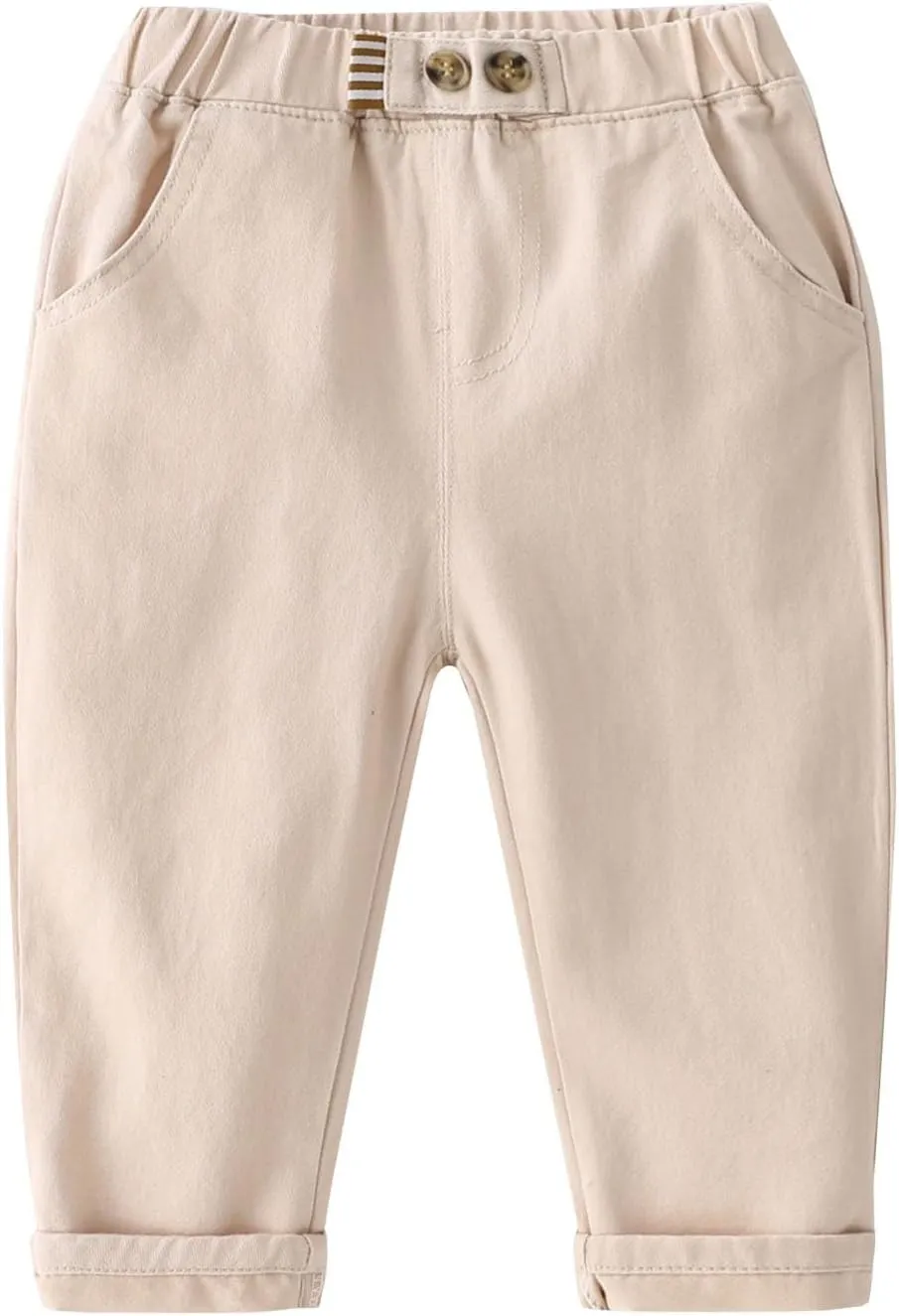 AIMAOMI Toddler Boys Corduroy Pants Cargo Sweatpants Solid Elastic Waist Casual Long Comfy Trousers Summer Clothes
