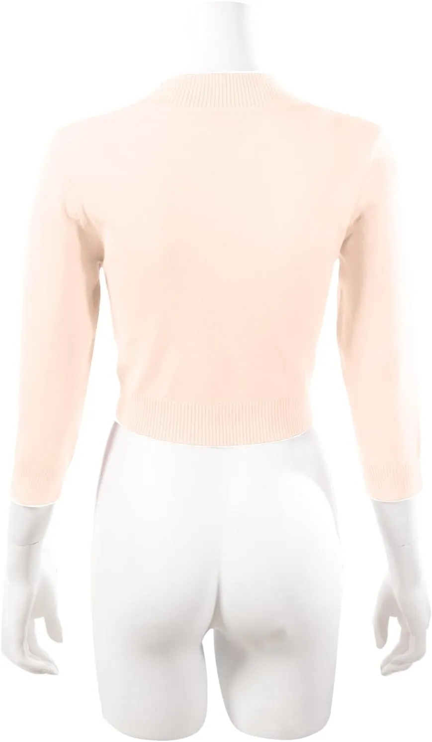 Allsense Women's 3/4 Sleeve V-Neck Cropped Bolero Shrug Cardigan