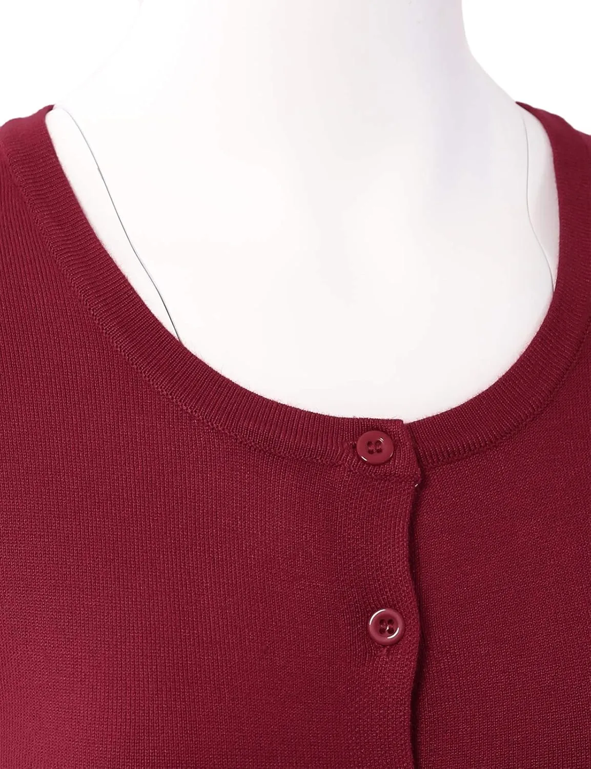 Allsense Women's Long-Sleeve Lightweight Crewneck Cardigan Sweater