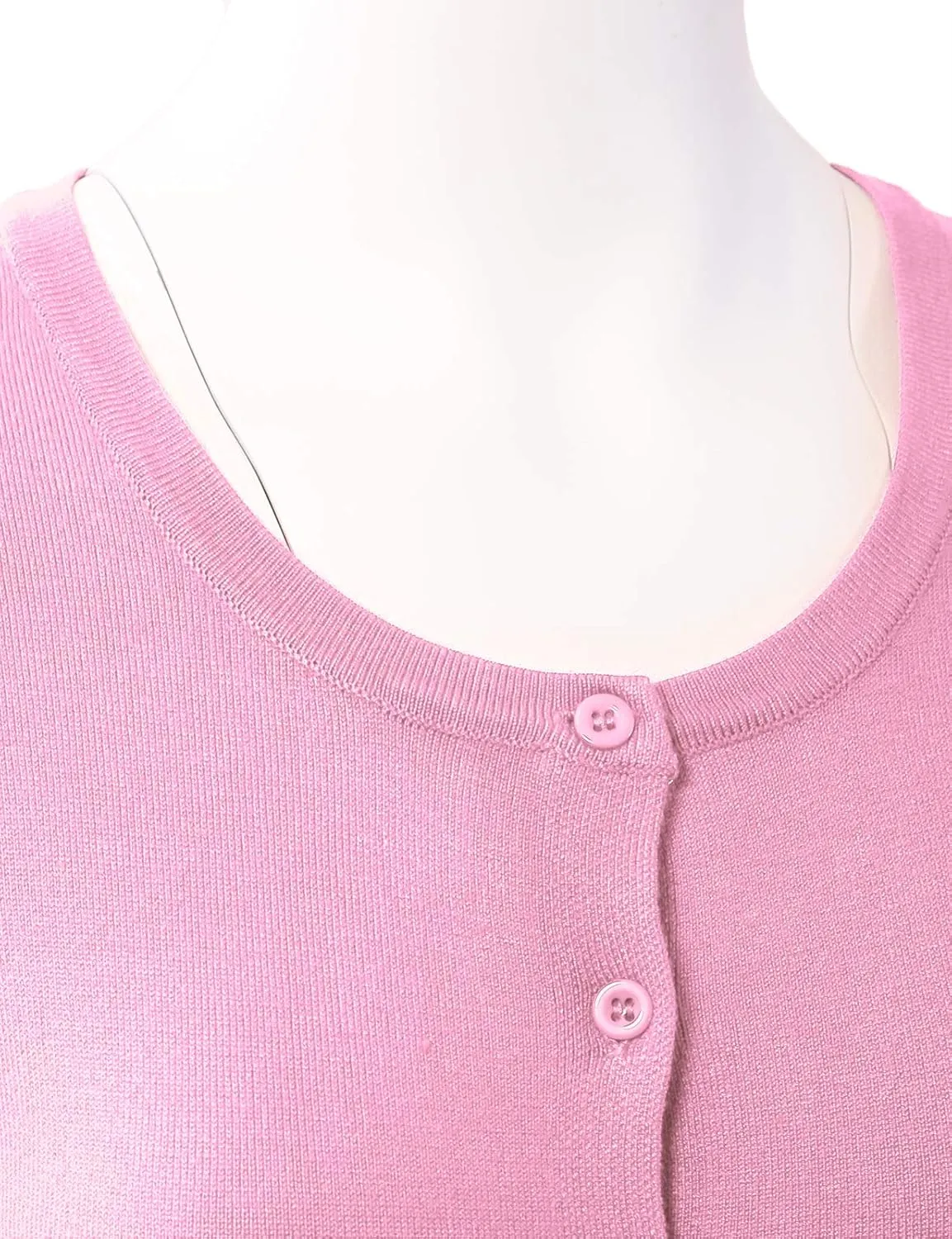 Allsense Women's Long-Sleeve Lightweight Crewneck Cardigan Sweater