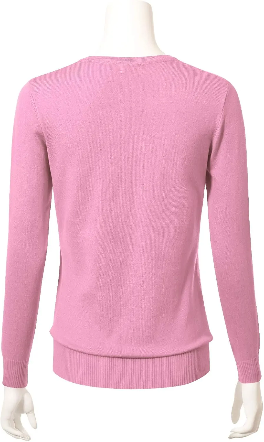 Allsense Women's Long-Sleeve Lightweight Crewneck Cardigan Sweater