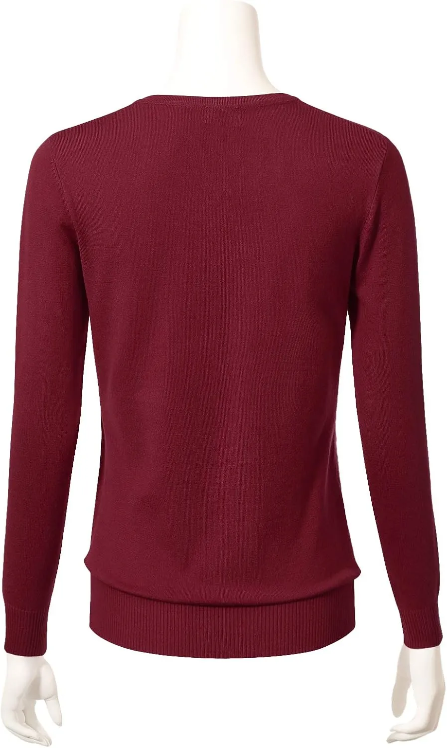 Allsense Women's Long-Sleeve Lightweight Crewneck Cardigan Sweater