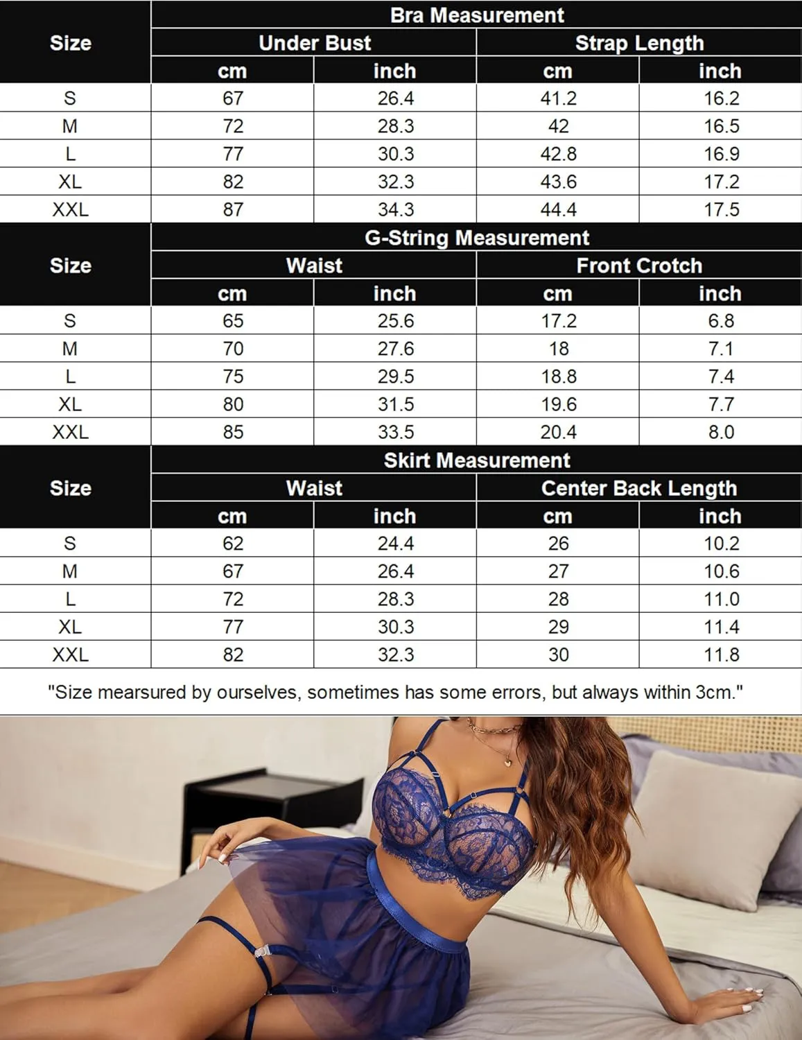 Avidlove Lace Garter Lingerie for Women Mesh Mini Skirt Nightwear Babydoll Bodysuit
