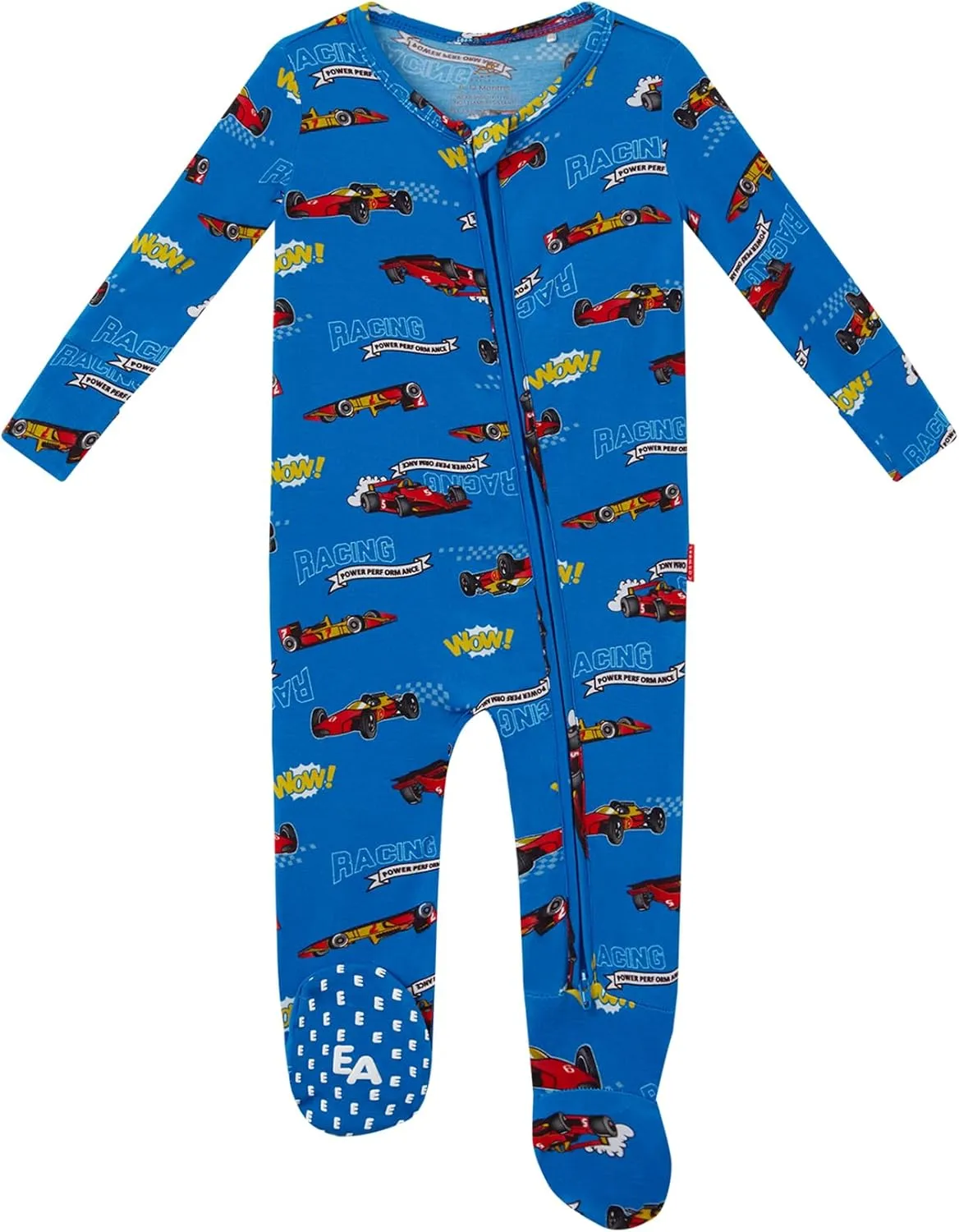 Bamboo Viscose Footed Pajamas for Baby Boys and Girls Double Zipper Sleep and Play Sleepers