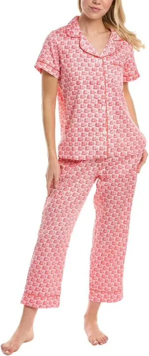 BedHead Pajamas Womens 2Pc Pajama Set, L, Pink