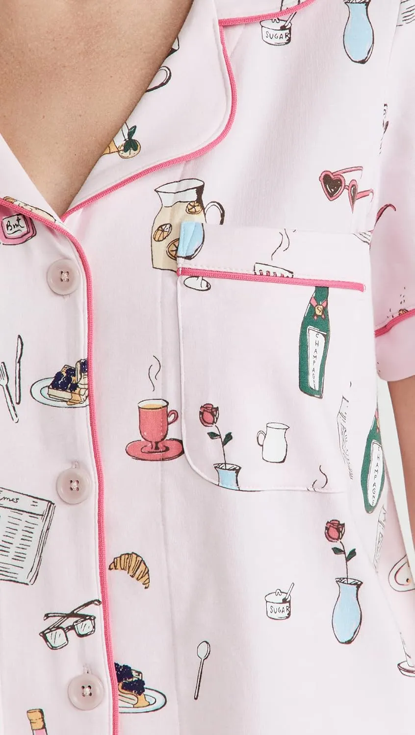 BedHead Pajamas Women's Let's Do Brunch Shorty PJ Set