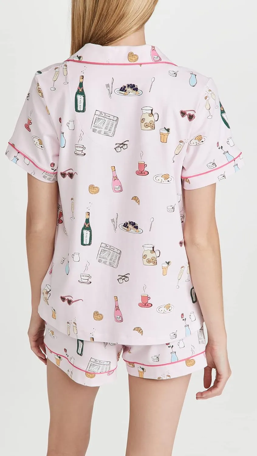 BedHead Pajamas Women's Let's Do Brunch Shorty PJ Set