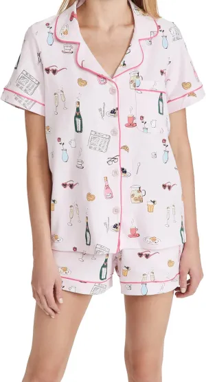 BedHead Pajamas Women's Let's Do Brunch Shorty PJ Set