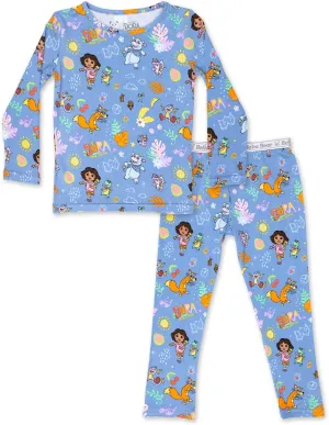 Bellabu Bear Dora Rayon from Bamboo Two-Piece Pajamas for Boys & Girls
