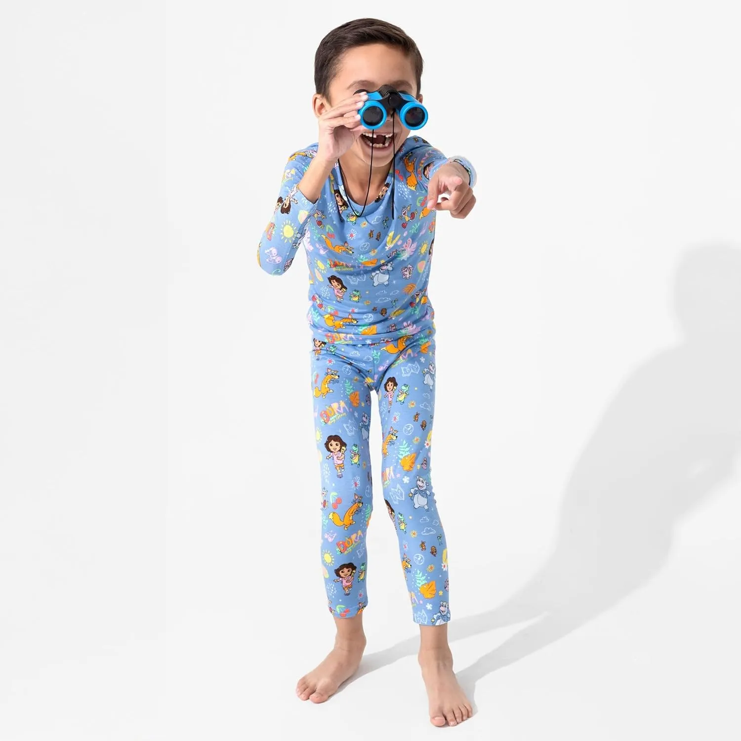 Bellabu Bear Dora Rayon from Bamboo Two-Piece Pajamas for Boys & Girls