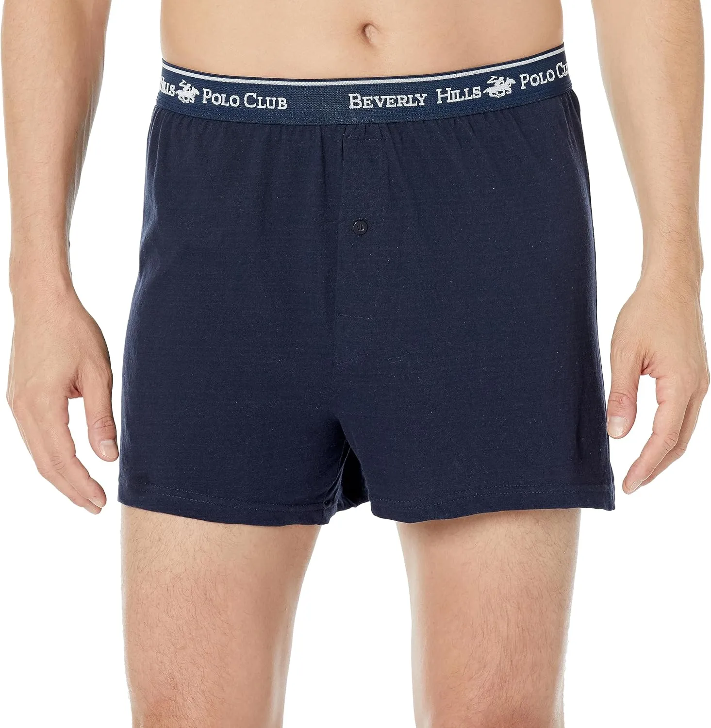 Beverly Hills Polo Club Men's 4 Pack Comfort Knit Boxer Vibrant