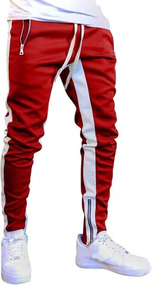 Big and Tall Sweatpants for Men Cargo Sweatpants Stretch Elastic Waist Baggy Workout Jogger Pants Drawstring Straight