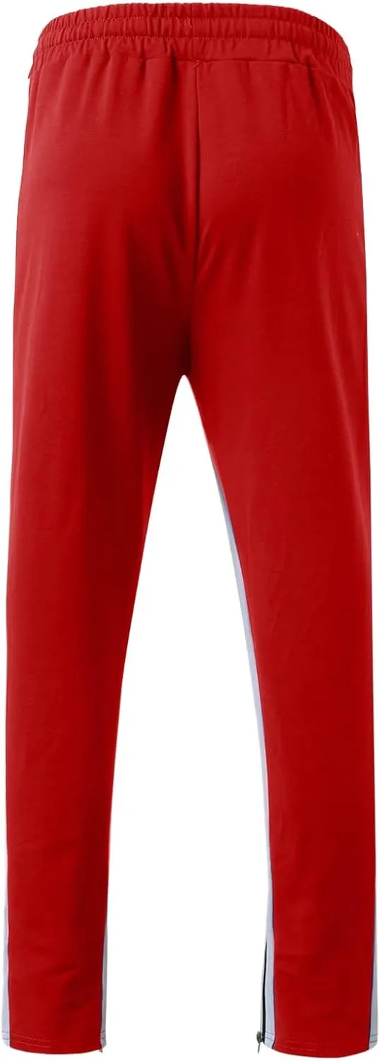Big and Tall Sweatpants for Men Cargo Sweatpants Stretch Elastic Waist Baggy Workout Jogger Pants Drawstring Straight