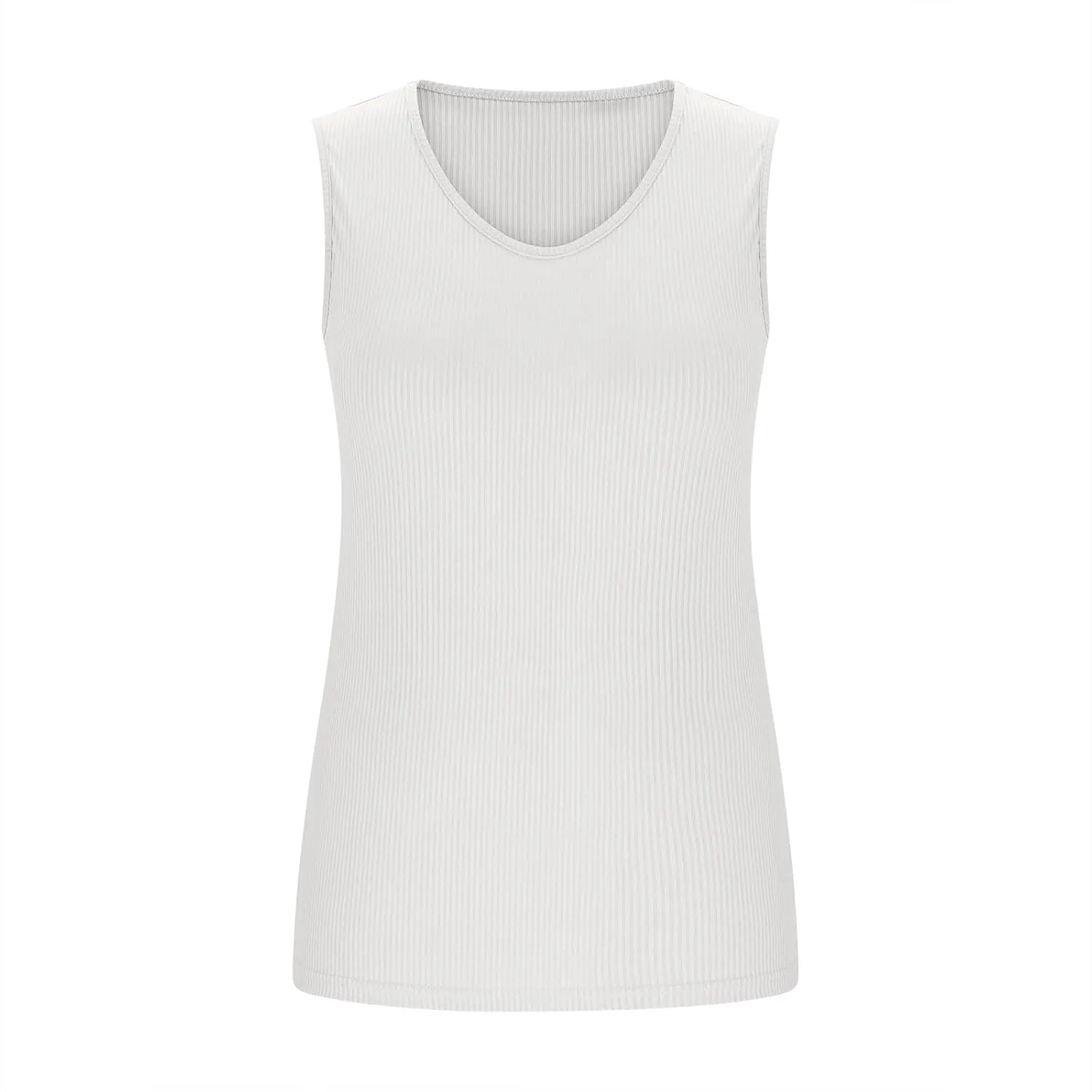 Built in Bra Tank Tops for Women Workout Casual Sleeveless Top Slim Fit V Neck Gym Cami Clothes 2025