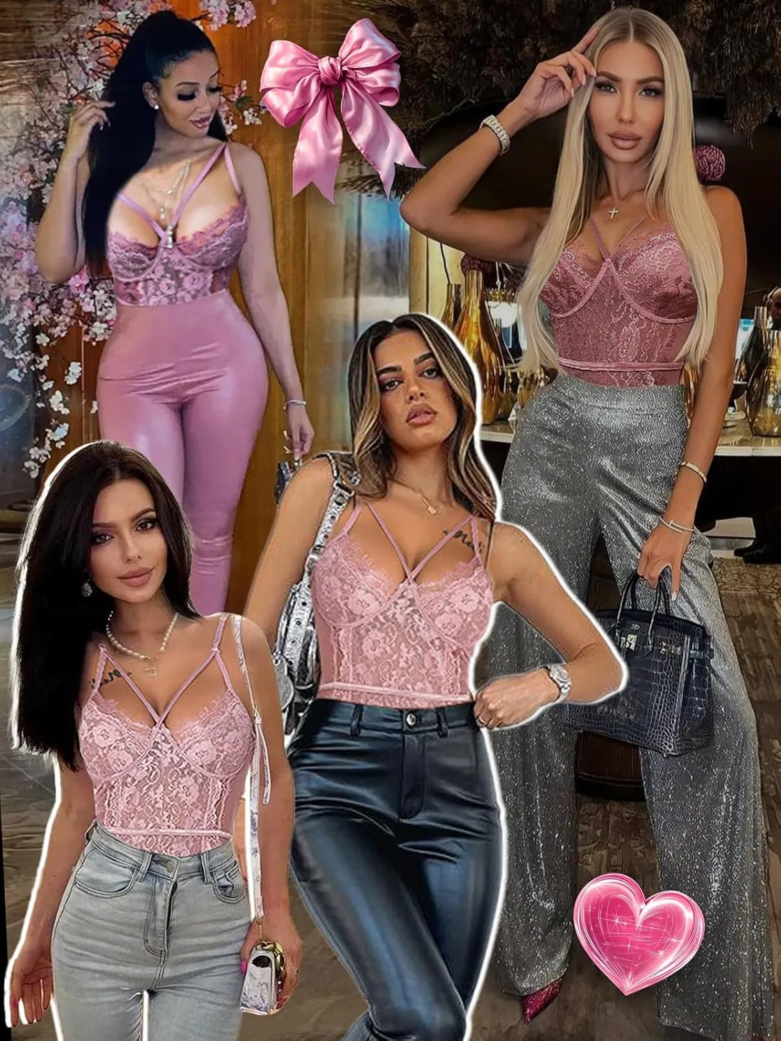 Buitifo Womens Sexy Bodysuit Lingerie One Piece Babydoll V Neck Teddy Snap Crotch