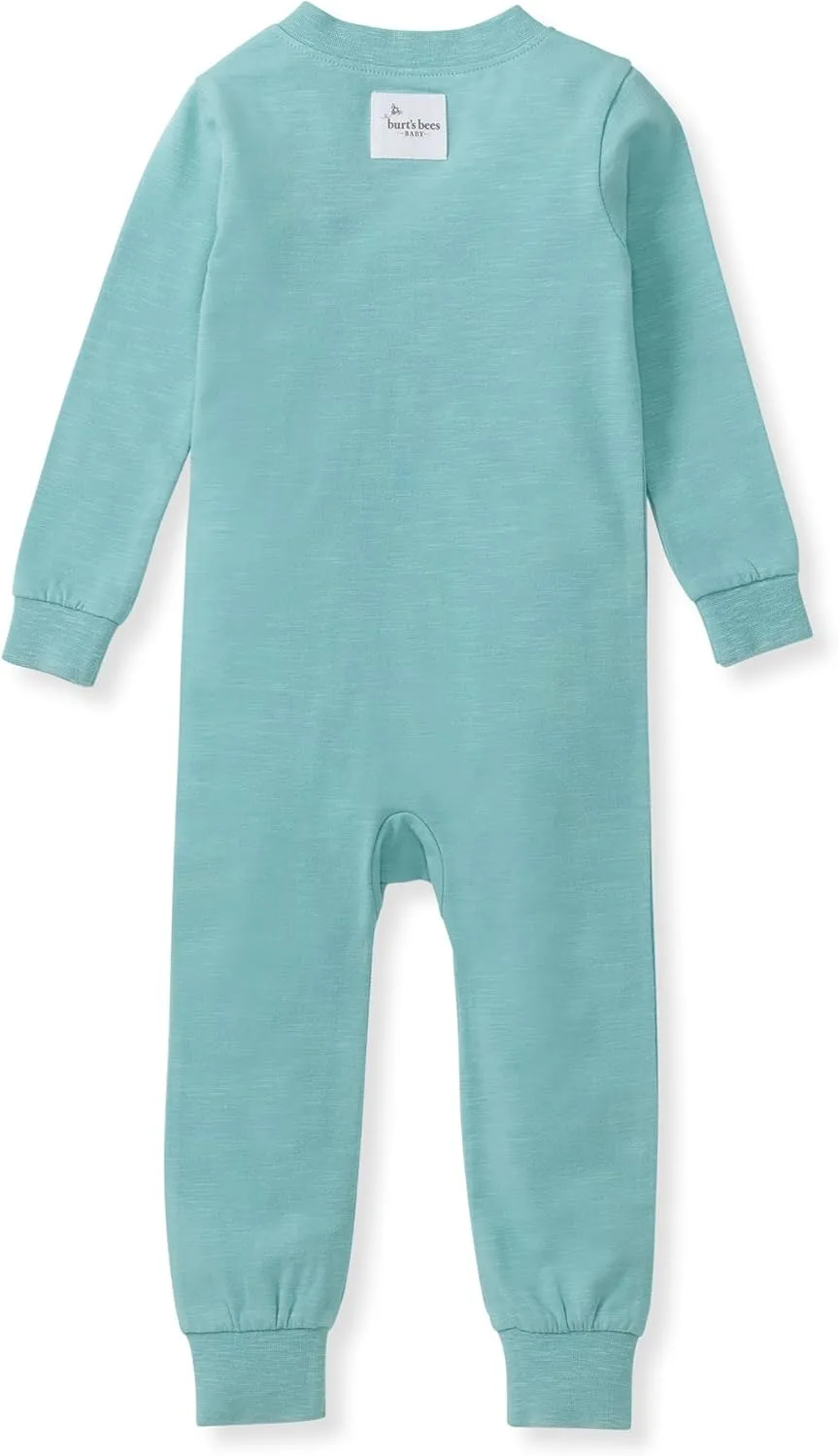 Burt's Bees Baby Unisex Baby Honeysoft Pajamas, Footless One piece Zip up