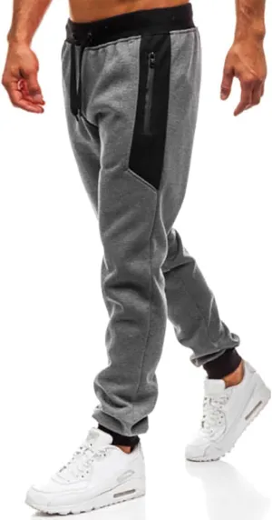 Cargo Pants for Men Joggers Hip Hop Tapered Gym Running Workout Pants Letter Print Fleece Casual Joggers with Pockets