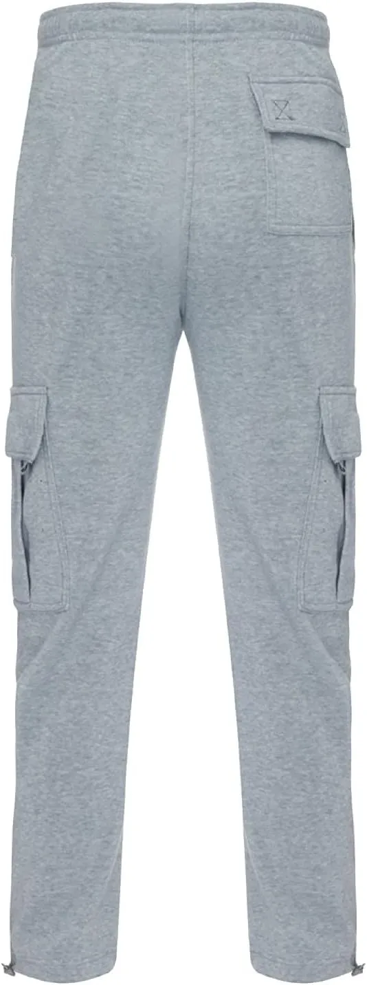 Cargo Pants for Men Relaxed Fit Pockets Men's Graphic Sweatpants Athletic Gym Running Workout Pants Drawstring Jogger
