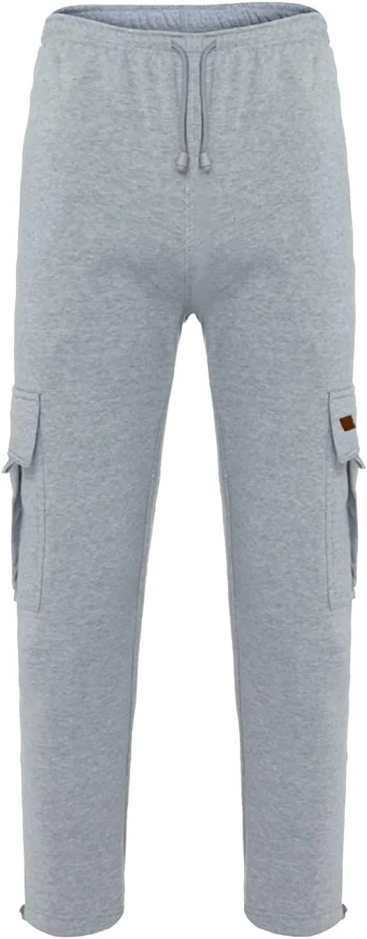 Cargo Pants for Men Relaxed Fit Pockets Men's Graphic Sweatpants Athletic Gym Running Workout Pants Drawstring Jogger
