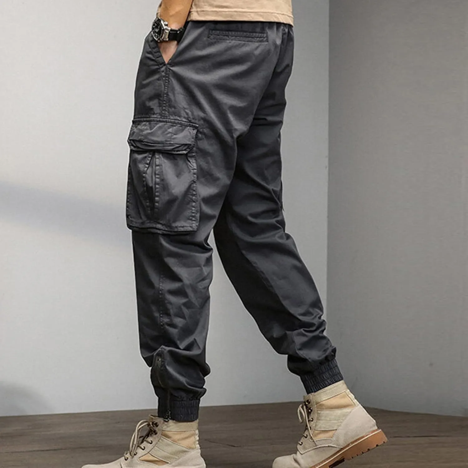 Cargo Sweatpants for Men Sweatpants Heavyweight Fleece Active Gym Workout Sweat Pants Men's Sweatpants with Pockets,
