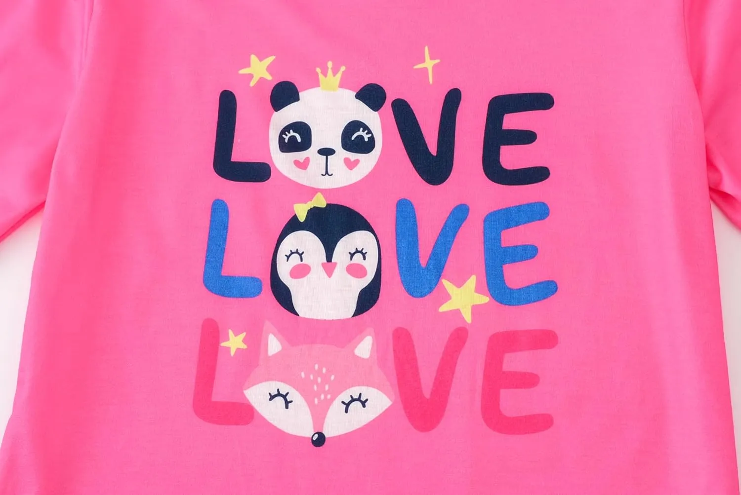 CYCHELRY Cute Cartoon Pajamas for Big Girls Soft Long Sleeve Winter Nighty PJS 2PCS Sleepwear Set Size 6-16