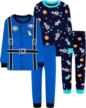 DAUGHTER QUEEN Boys 100% Cotton Long Sleeve Pajamas Size 18Months-12Years