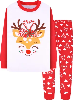 DAUGHTER QUEEN Kids Christmas Pajamas Size 18Months-12Years
