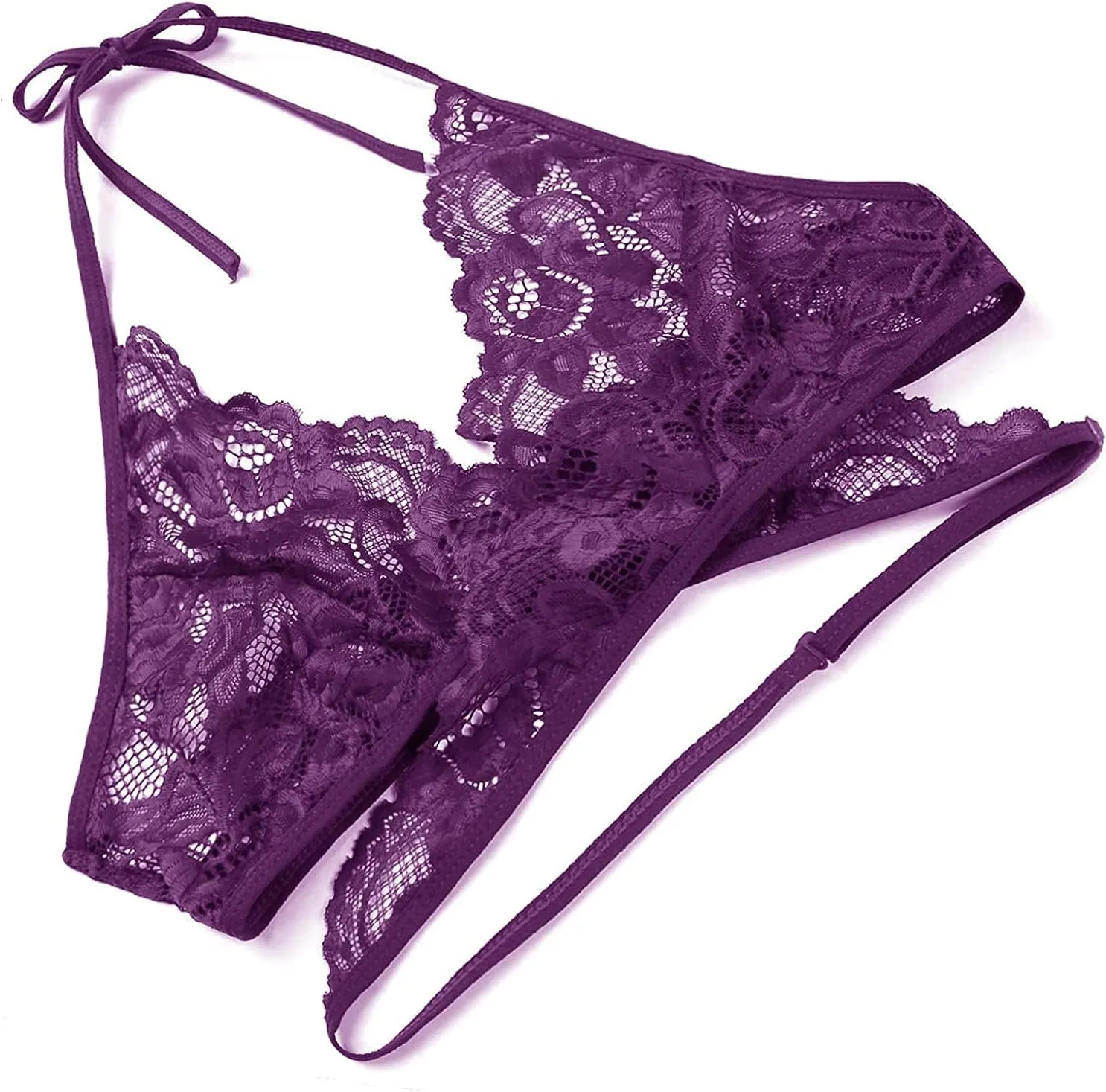 Donnalla Women Sexy Lingerie Set Two Piece Lace Bra and Panty Set Bralette Sleepwear