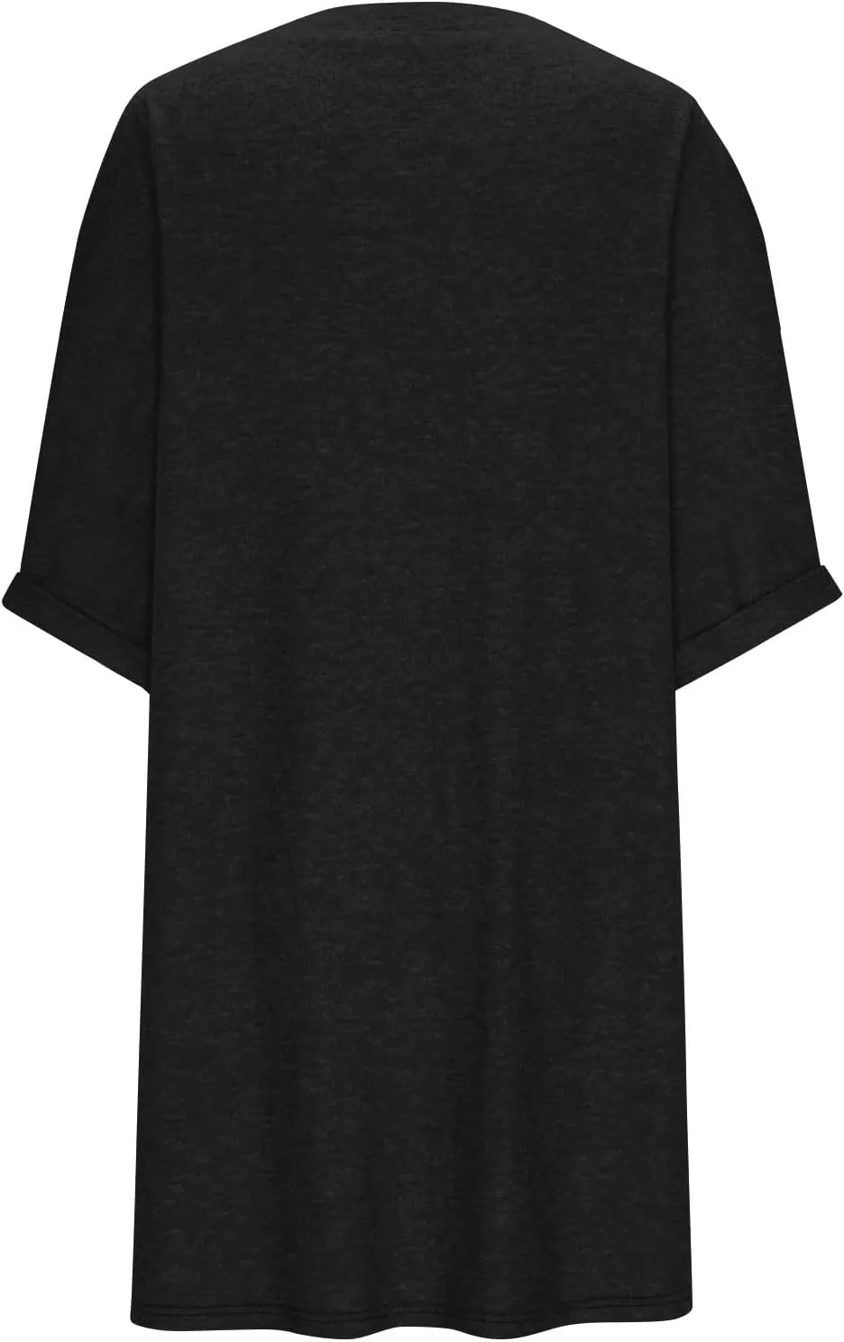 Dresses for Women 2024 Plus Szie 3/4 Length Sleeve Shirt Dress Trendy Loose Fit V Neck Sundress Casual Beach Dress