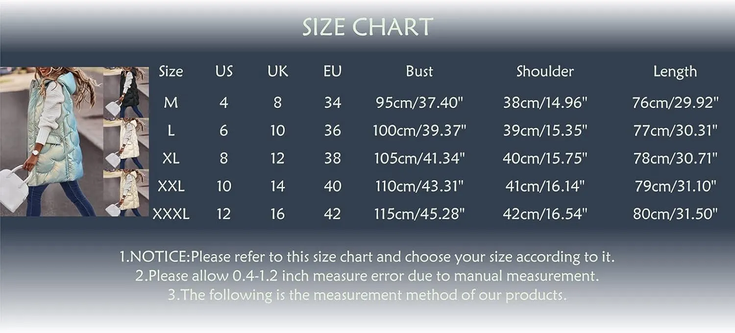 Eduavar Winter Coats for Women 2024 Puffer Jacket Womens with Hood Fashion Sleeveless Quilted Down Jacket with Pockets