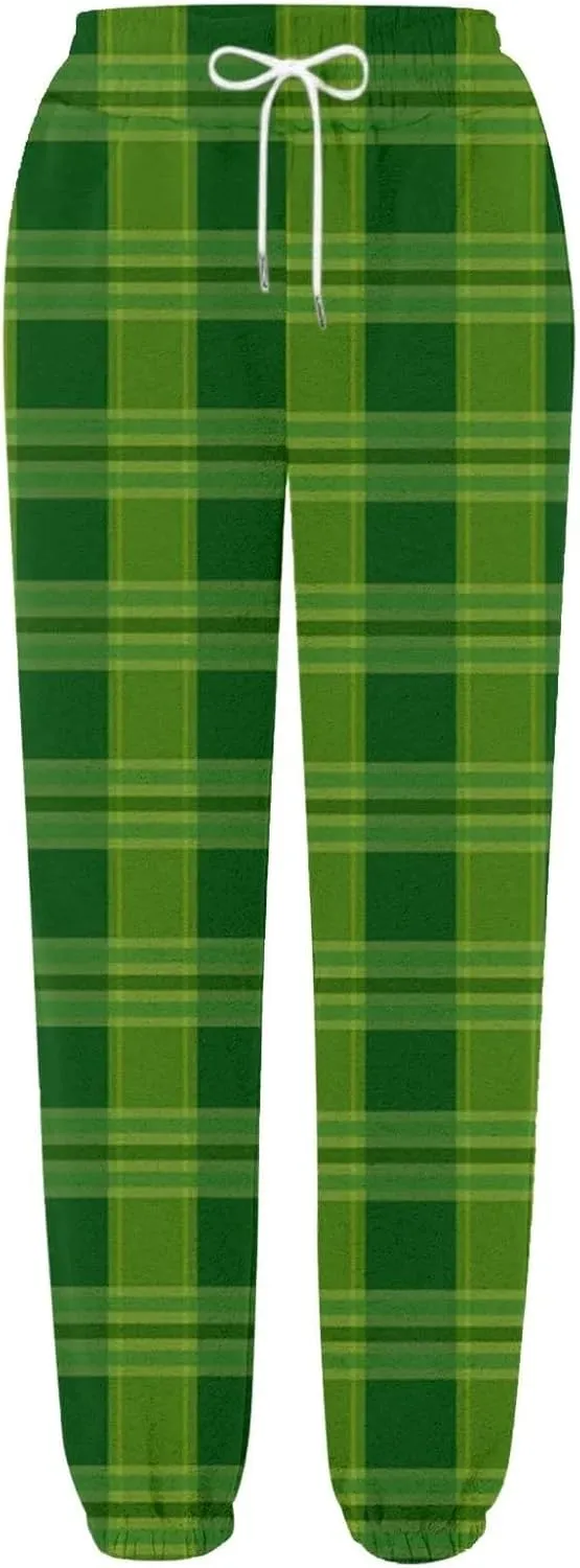 Elastic High Waisted Pants Womens Drawstring Straight Leg Trousers with Pockets Flower Print Pants Bunched Feet Pants