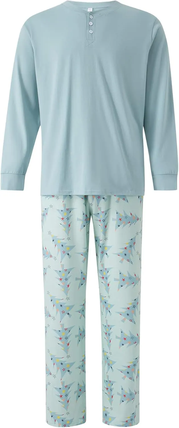 Family Pajamas Set Matching Xmas Christmas tree Pjs Nightwear for Pet Baby Kid Dad Mom