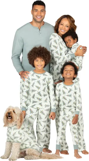 Family Pajamas Set Matching Xmas Christmas tree Pjs Nightwear for Pet Baby Kid Dad Mom
