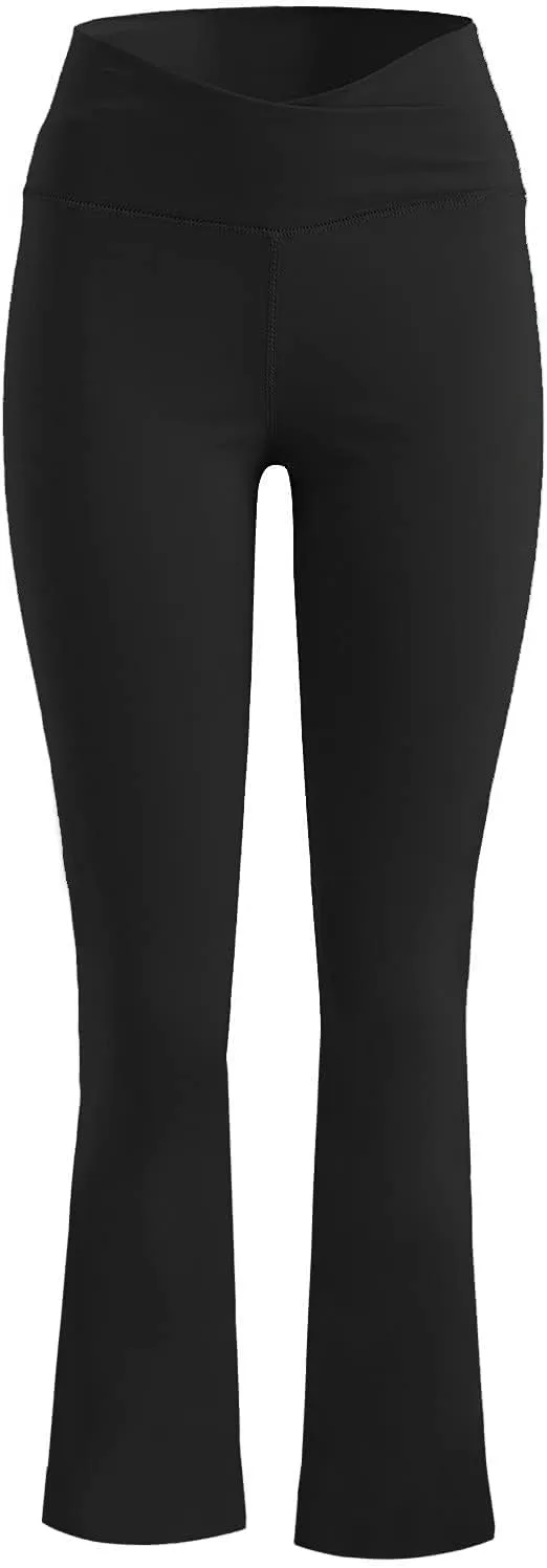 Flare Yoga Pants Womens High Waist Sports Workout Running Straight Leg Pant Plus Size Sexy Fitness Breathable Trousers