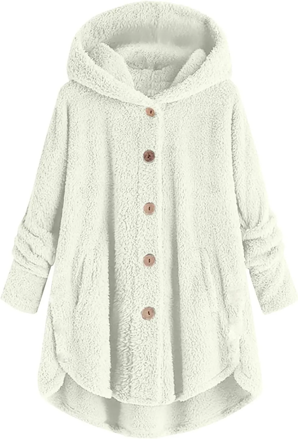 Fleece Coats for Women Sherpa Lined Wool Sweatshirts Winter Warm Fuzzy Pullover Thermal Underwear Loungewear