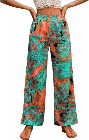 for Women Fall Summer Loose Fit High Cut Flare Wide Leg Straight Leg Long Bootcut Leg Pants Women 2025 Trendy