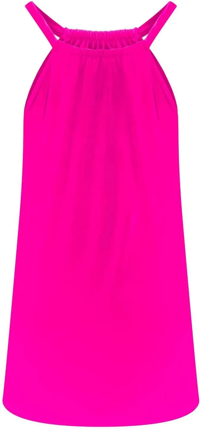FZYLQY Summer Dresses for Women 2024 Casual Sleeveless Tank Dress Trendy Loose Fit Flowy Cute Swing Dress Cover Up Sundress