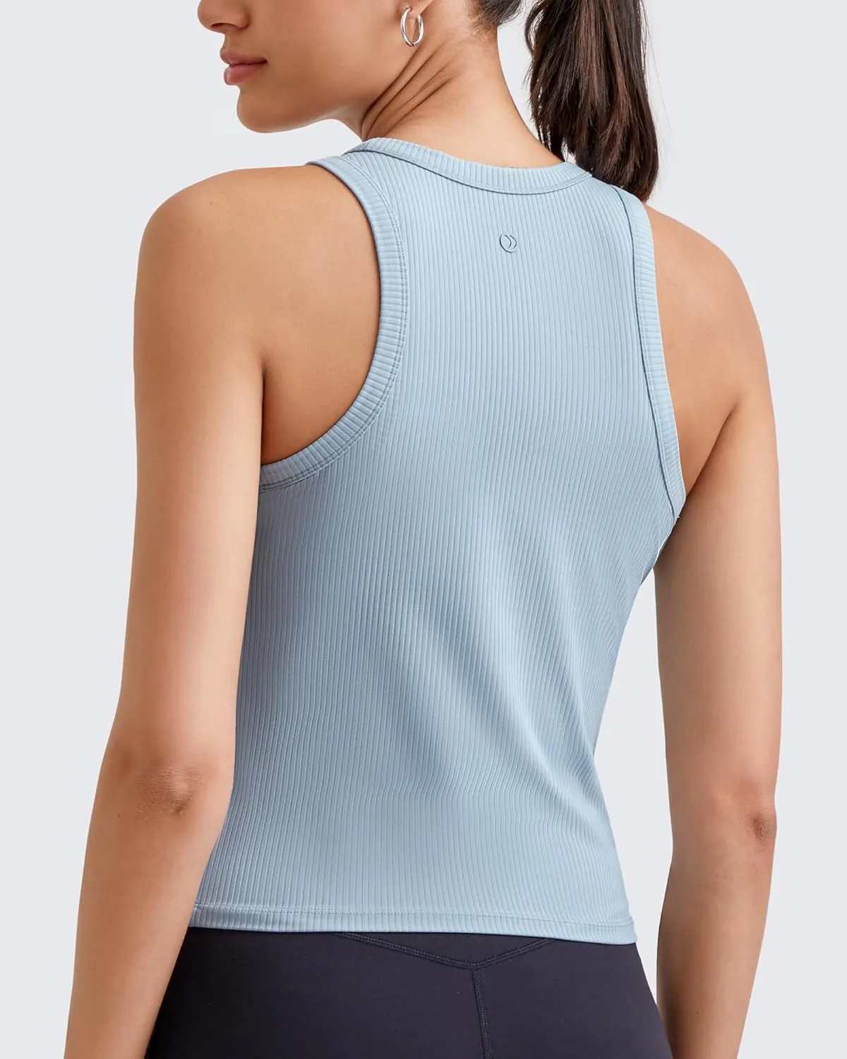 G4Free Workout Tank Tops for Women Slim Fitted Racerback Ribbed Athletic Gym Yoga Tanks Summer Casual