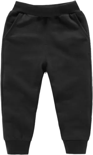 Girls Sweatpants Relaxed Fit Unisex Boys Cotton Casual Joggers Pants Toddler Kids Comfort Athletic Running Trousers