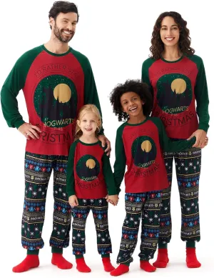 Harry Potter Family Christmas Matching Pajamas Sets Xmas Pjs Top and Pant Set for Kids Couples