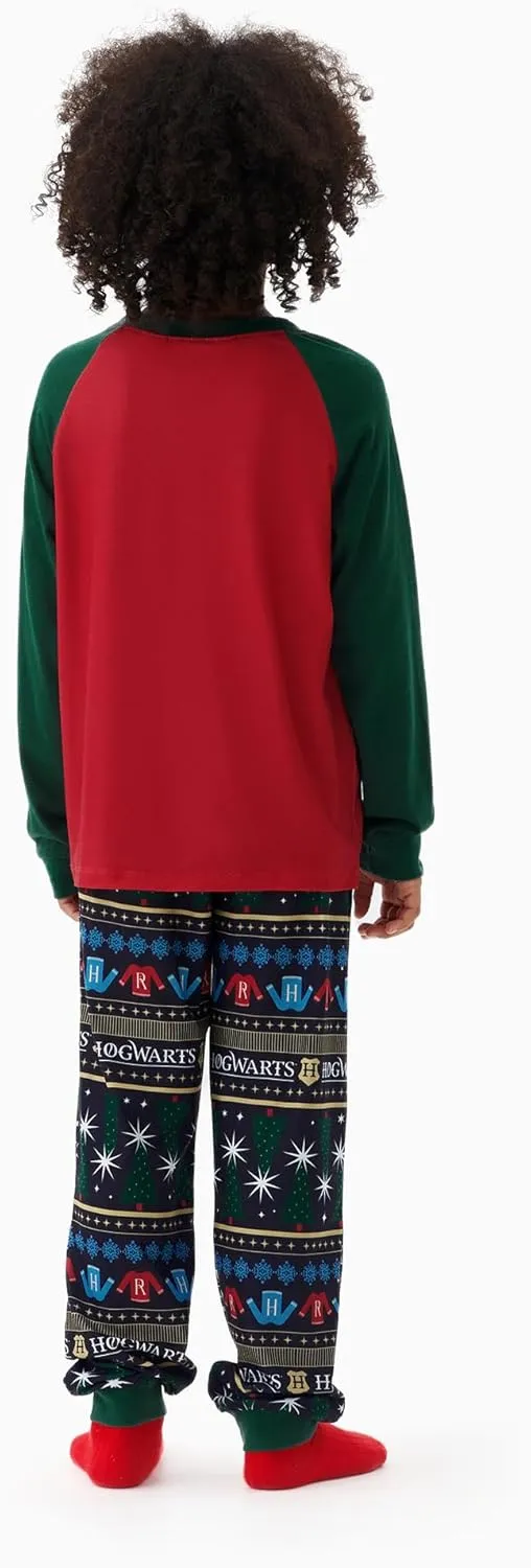 Harry Potter Family Christmas Matching Pajamas Sets Xmas Pjs Top and Pant Set for Kids Couples