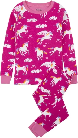 Hatley Girls Organic Cotton Long Sleeve Printed Pajamas