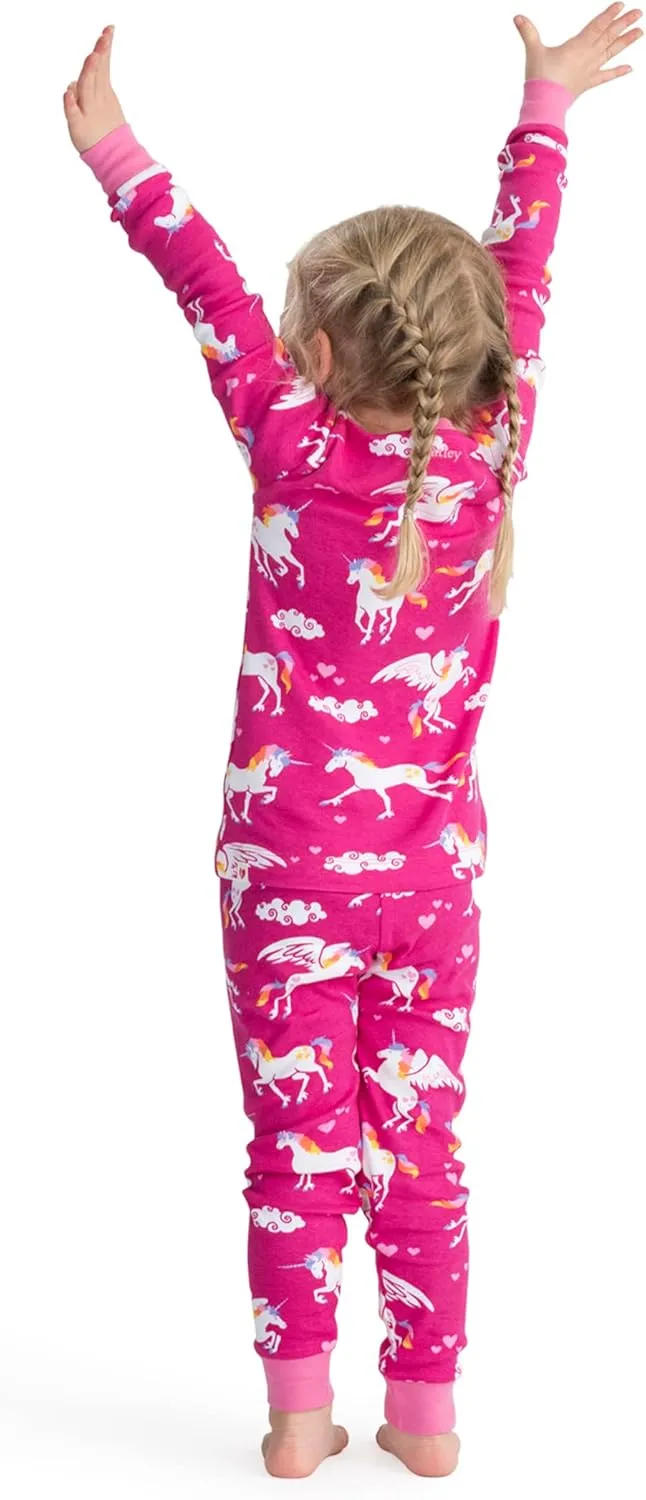 Hatley Girls Organic Cotton Long Sleeve Printed Pajamas