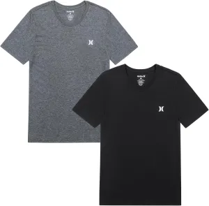 Hurley Men's 2 Pack Cotton Crewneck Short Sleeve T-Shirt