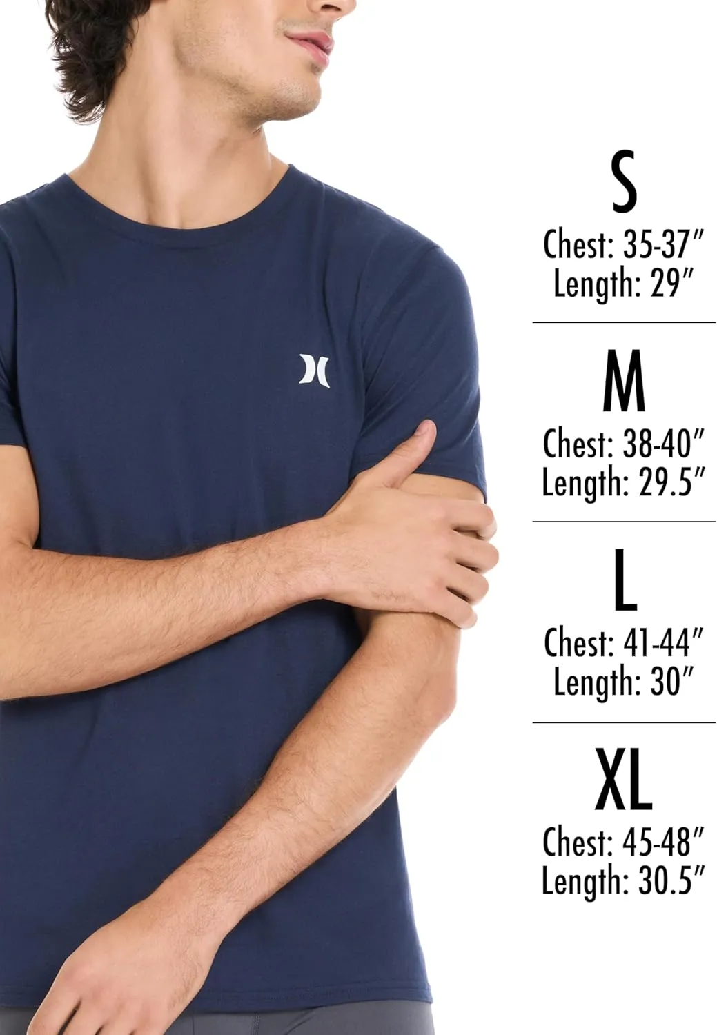 Hurley Men's 2 Pack Cotton Crewneck Short Sleeve T-Shirt