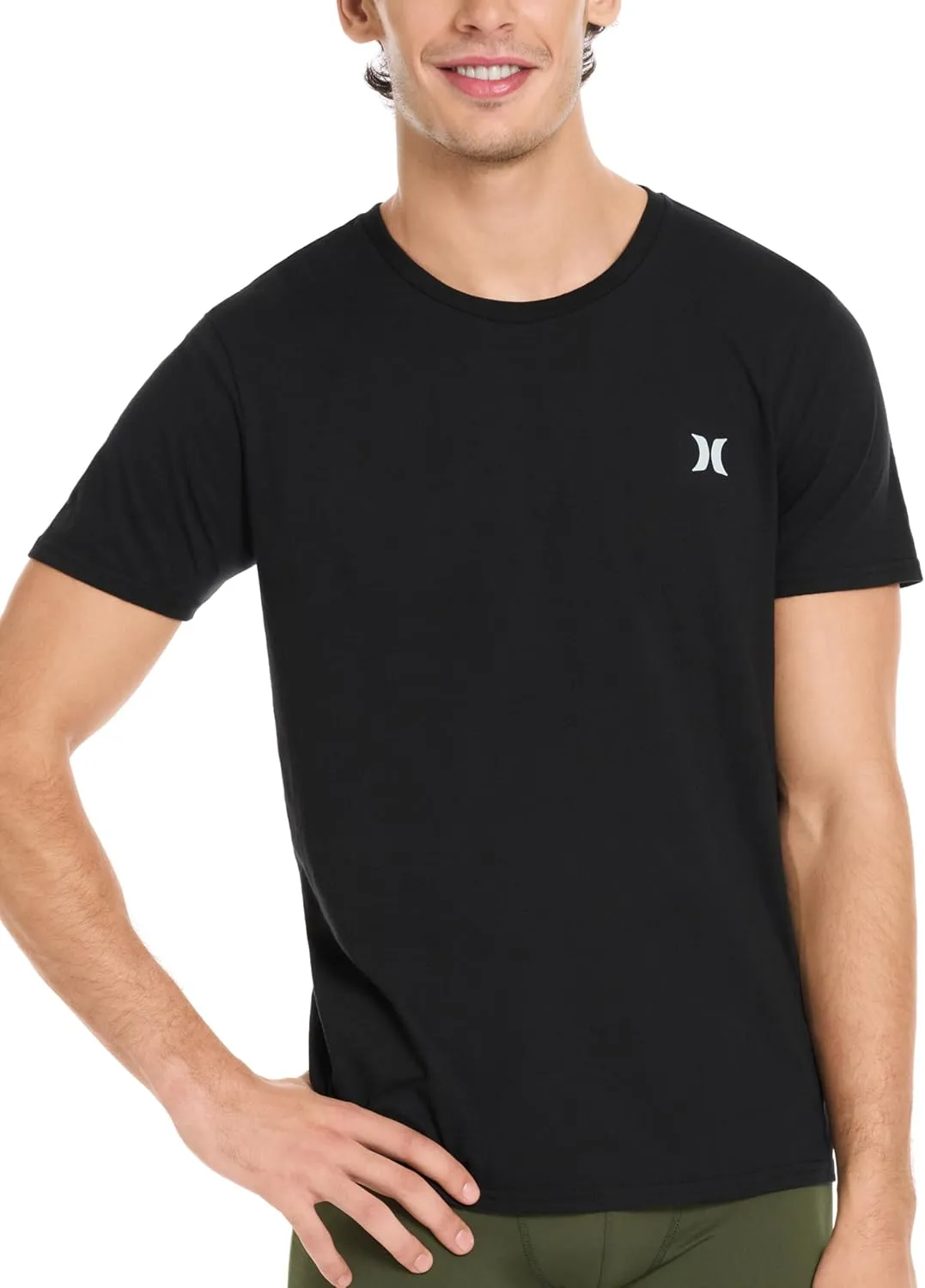 Hurley Men's 2 Pack Cotton Crewneck Short Sleeve T-Shirt
