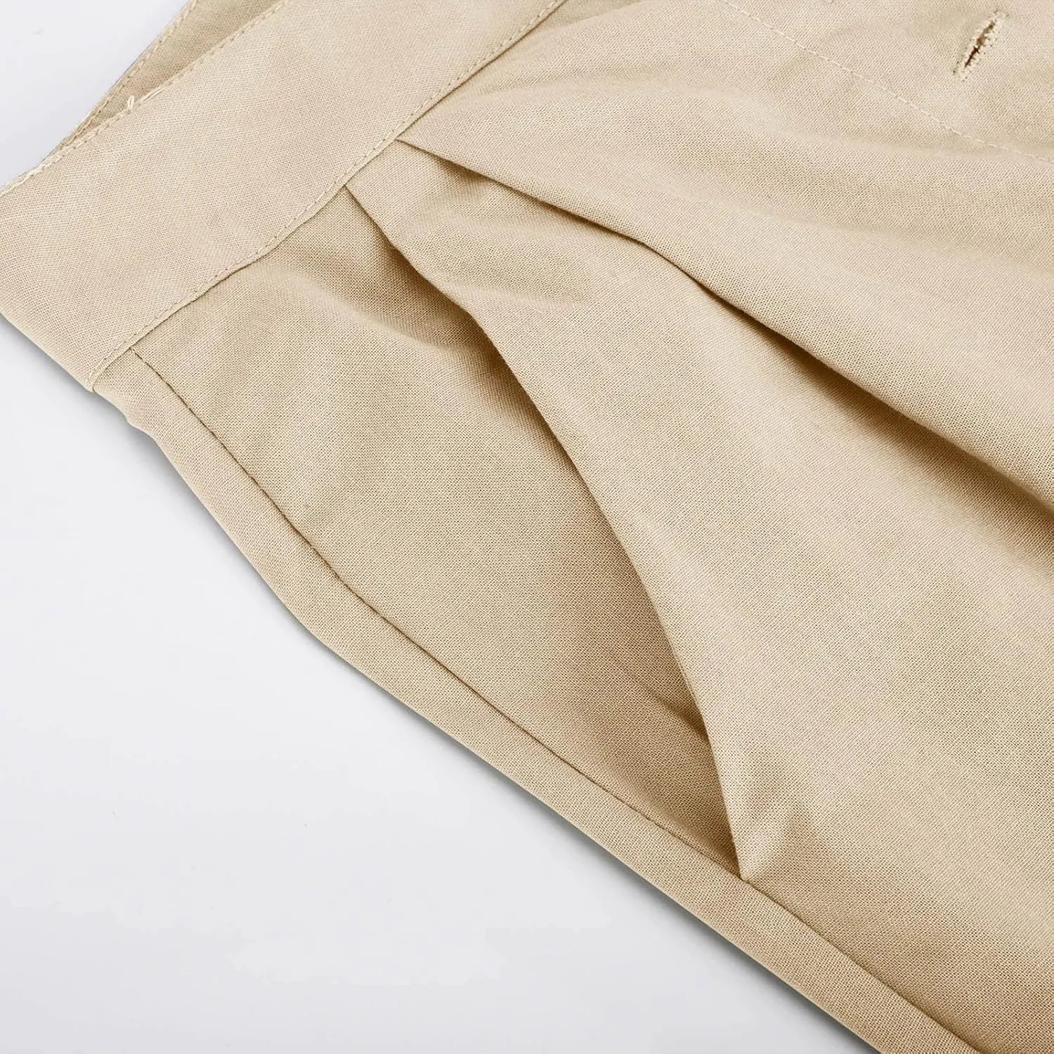 JOAU Women's Solid Wide Leg Palazzo Lounge Pants Casual Straight Leg High Waist Stretch Pants with Pockets Slacks Trousers